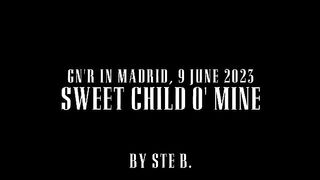 Guns N' Roses in Madrid 9 june 2023 Sweet child o' mine