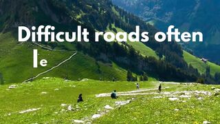 Difficult Roads Lead to Beautiful Destinations | Relaxing Motivation