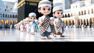 3D animated Muslim children