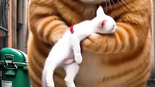 Funny cat ai video