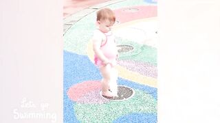 Funny Babies Playing With Water  Baby Outdoor Videos