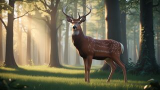 "Gentle Deer: A Peaceful Forest Melody ???????? (Official Music Video)"