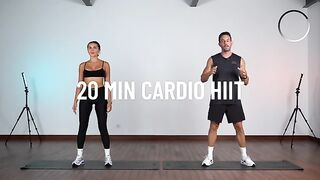 20 Min Fat Burning Cardio HIIT Workout at Home (No Equipment)