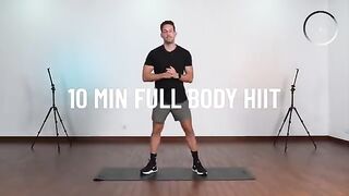 10 Min Fat Burning Cardio HIIT Workout at Home (No Equipment)