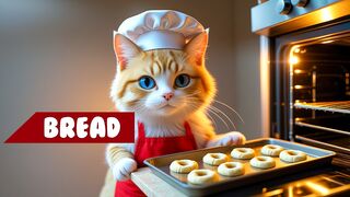 Kathy the Baking Cat: A Pawsome Bread-Making Adventure  #cutecat #catlover