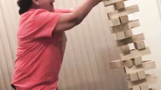 Buy the GoSports Toppling Tower—Giant Wooden Stacking Game