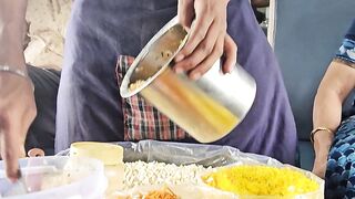 bhel puri in the train.