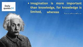 Imagination is more important than knowledge, for knowledge by British author quotes