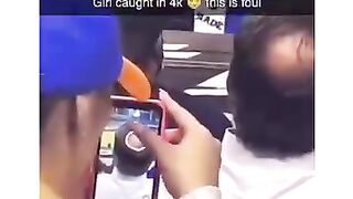 Girl caught in 4K