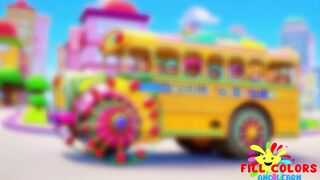 ???? Wheels on the Bus GO CRAZY! ???? | Sing, Dance, & Learn Colors with Fill Colors and Learn! ????✨