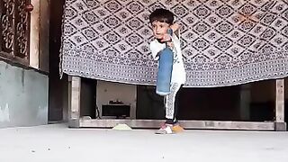 4 year old sindhi boy playing cricket