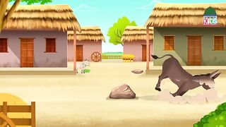 Gadhay aur Billi Ki Kahani (2D Cartoon Story) Moral Urdu Story for Kids Bedtime Urdu Poem