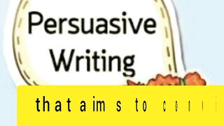 what is persuasive writing