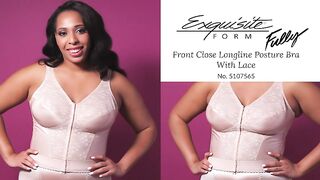 Exquisite Form 5107565 FULLY Slimming Wireless Back & Posture Support Longline Bra with