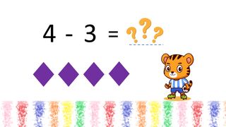 Simple Minus Sum Trick| Learn To Count Simple Subtraction Sums | Preschool | BumbleBee