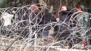 Migrants clash with police at Poland’s border with Belarus