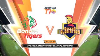 Match 21 HIGHLIGHTS _ Bangla Tigers vs Deccan Gladiators _ Day 8 _ Abu Dhabi_HD