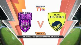 Match 28 HIGHLIGHTS _ New York Strikers vs Team Abu Dhabi _ Day 10 _ Abu Dha_HD