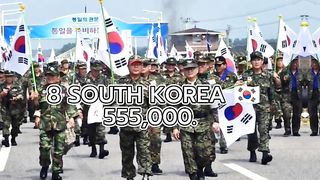 Top 10 largest militry in the world ????