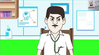 Green screen cartoon actor.Green screen cartoon Doctor Animation