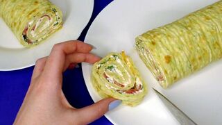 Лучшая ЗАКУСКА - Кабачковый РУЛЕТ! Быстро, вкусно и полезно!!!