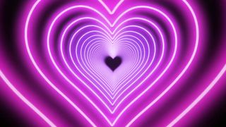 Purple colour heart