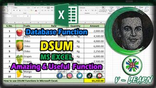 How to use DSUM Formula in Microsoft Excel | DSUM vs SUMIF Formula in Excel | DSUM Database Function