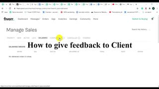 How to give feedback to client to gain 5 start review and more orders