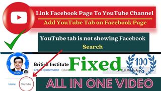 Link Facebook Page to YouTube channel l Add YouTube Tab on FB Page l Can't Find YouTube Tab? l 2023