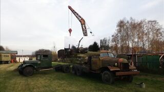 Retro truck crane K-46