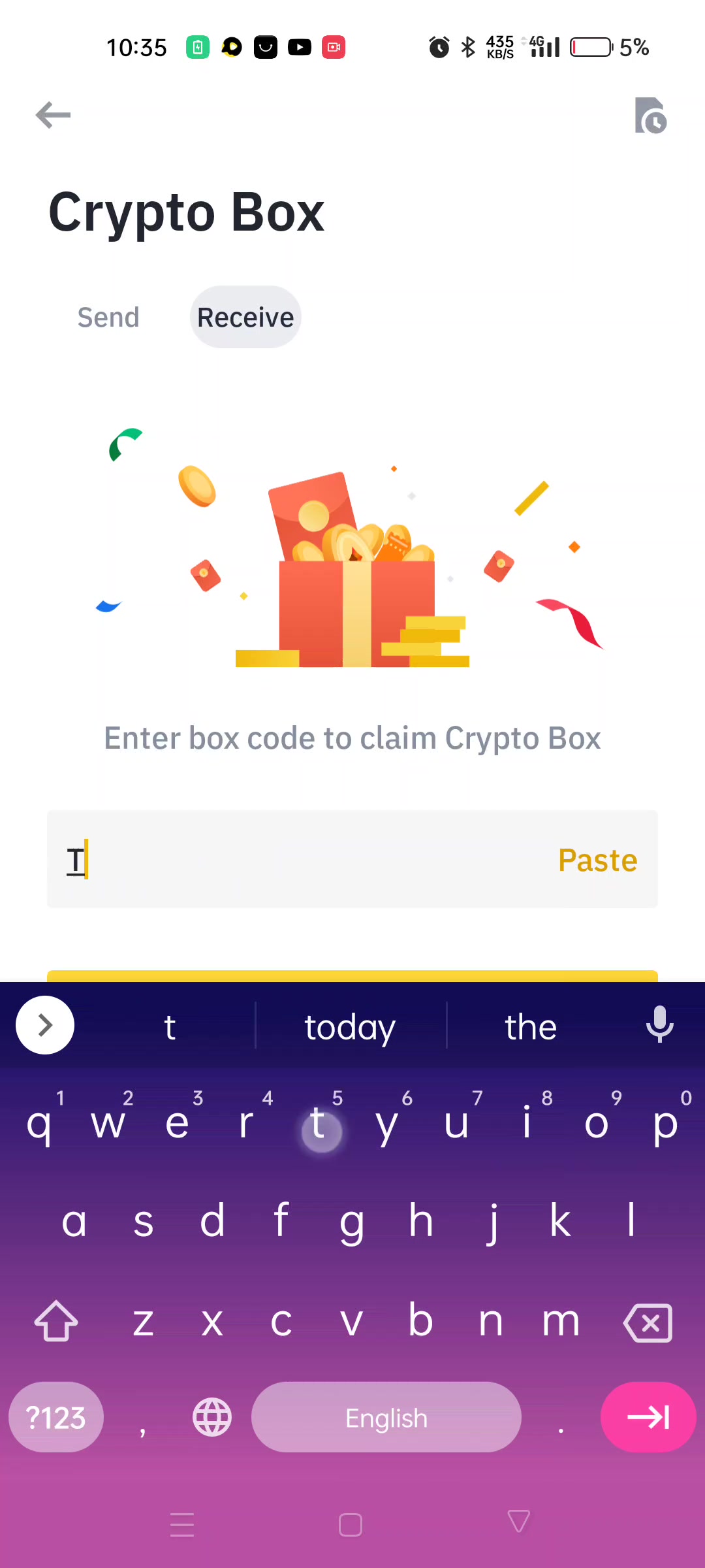 binance crypto box code free today