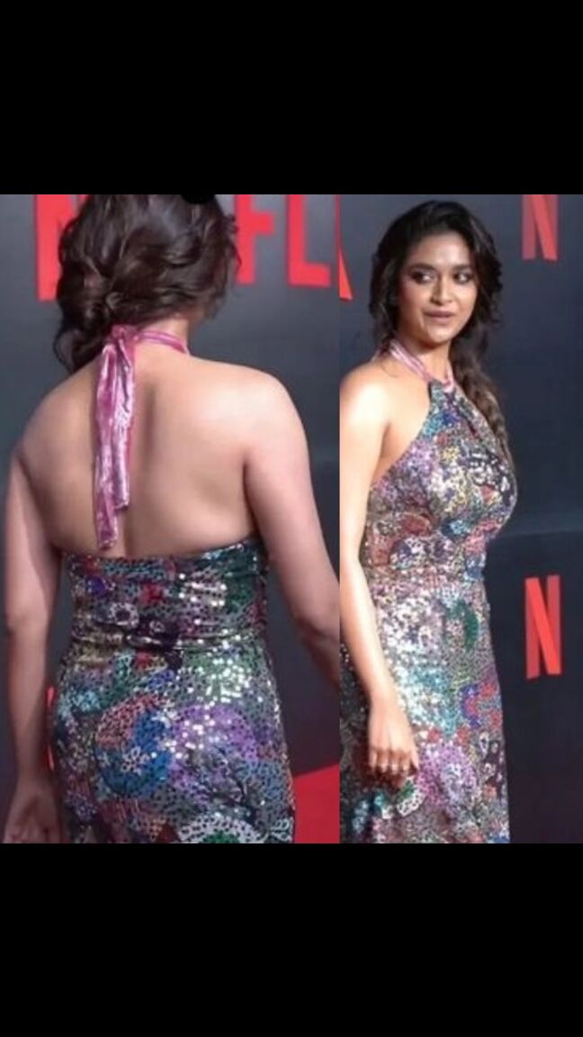 Keerthy Suresh Looking So So Hot Look Video Viral At Netflix Party