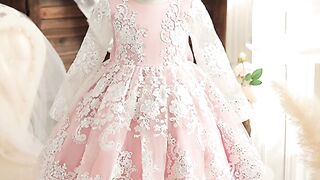 NNJXD Girls' Tulle Flower Princess Wedding Dress for Toddler and Baby Girl