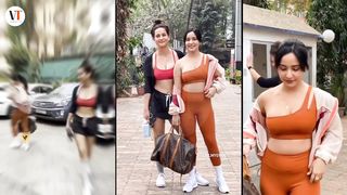 Neha Sharma and Aisha Sharma hot photoshoot in gym during Workout