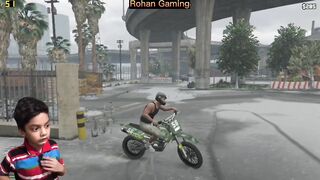 [Hindi] Flying Bike Over Ramp in GTA 5.