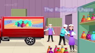 The Rail Road Chase - Narrative Story - ChuChu TV Police Fun Cartoons for Kids