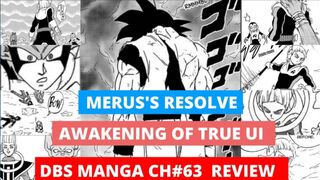 MERUS RESOLVES || GOKU AWAKEN'S HIDDEN POWER !! || DRAGON BALL SUPER MANGA CH 63.