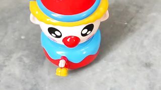 MK Happy Clown Toy with Funny & LED, Musical Toy, Bump and Go Toys for Kids