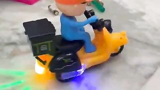 Pie Toys Stunt Tricycle Bike Toy | Toy Bike | Bike Toys for Kids | Small Bike | Delivery Boy Toy | Musical & Lightning Toy