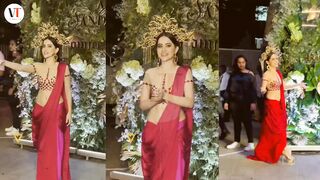 Oops! Urfi Javed chose different way of wearing Saree, trolled for her Blouse Design