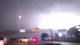 Lightning strikes with explosion, Wait for it????⚡️