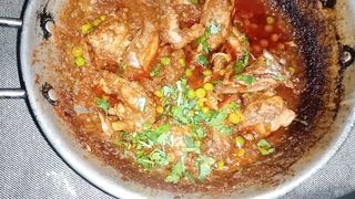 chicken matar karahi dhaba style