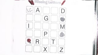 A to Z Capital ABC learning| how to write a to z missing letters to complete abcd| learn abcd