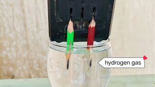 Simple electrolysis making hydrogen gas from water