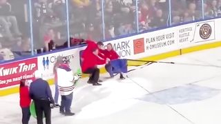 Human Hockey Catapult! ????????