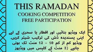 WIN CASH PRIZE IN COOKING COMPETITION