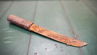 Restoration Rusty Old Japanese Knife