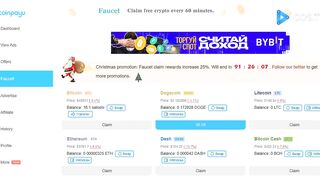 Coinpayu faucet Christmas promotion!!! Have a good game Dear Cosers!