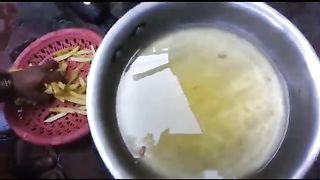 Cooking tasty French Fries at home